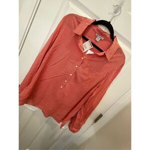 Dalia Collection women’s long sleeve blouse XL. NWT